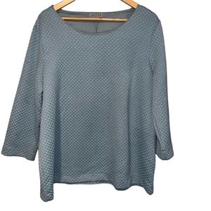 Joseph A‎ Women's Textured Slate Blue XL Sweater